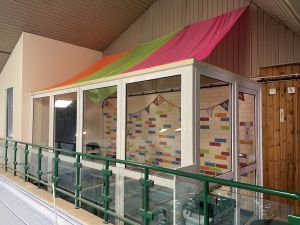 Upstairs party space available for hire.