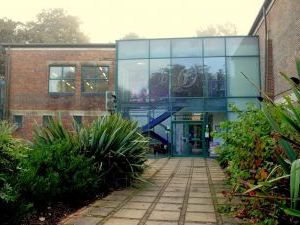 The entrance to freedom leisure Heathfield