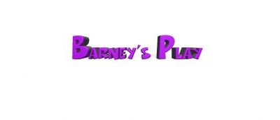 Barneys play logo in purple writing